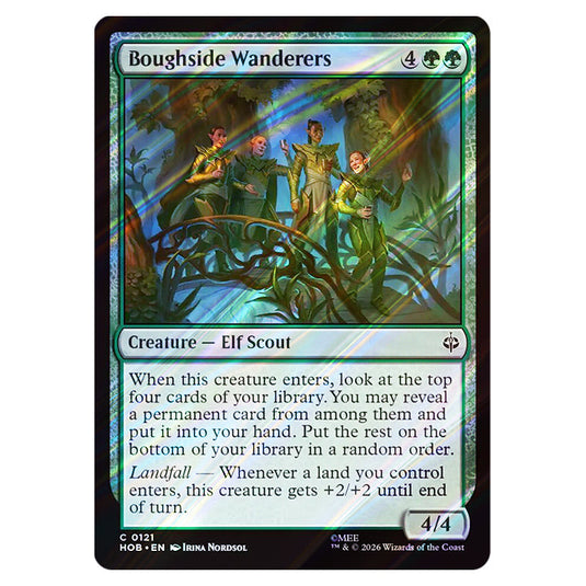 Boughside Wanderers 0121 card from the Magic The Gathering set The Hobbit