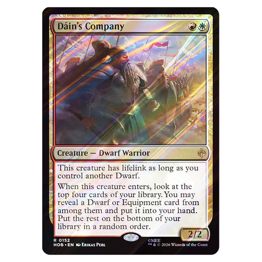 Dáin's Company 0152 card from the Magic The Gathering set The Hobbit