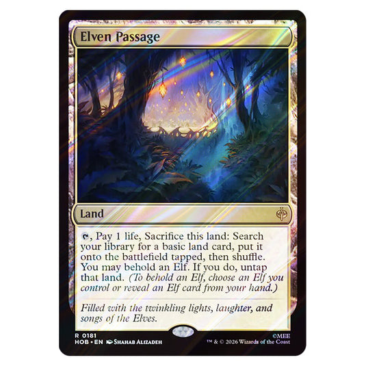 Elven Passage 0181 card from the Magic The Gathering set The Hobbit