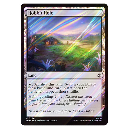 Hobbit Hole 0184 card from the Magic The Gathering set The Hobbit