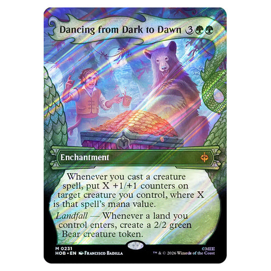 Dancing from Dark to Dawn 0231 card from the Magic The Gathering set The Hobbit