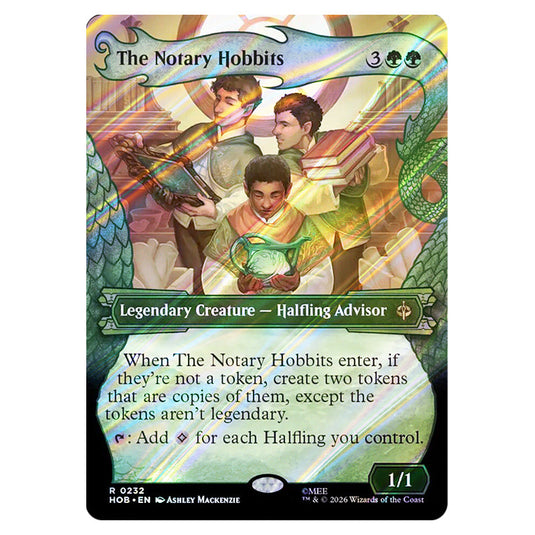 The Notary Hobbits 0232 card from the Magic The Gathering set The Hobbit