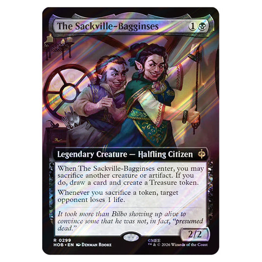 The Sackville-Bagginses 0299 card from the Magic The Gathering set The Hobbit