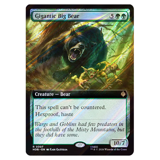 Gigantic Big Bear 0307 card from the Magic The Gathering set The Hobbit