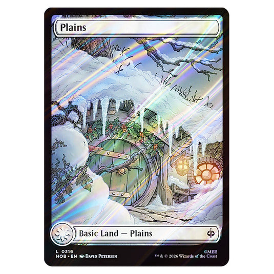 Plains 0316 card from the Magic The Gathering set The Hobbit