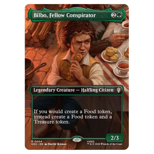 Bilbo, Fellow Conspirator 0004 card from the Magic The Gathering set The Hobbit Eternal