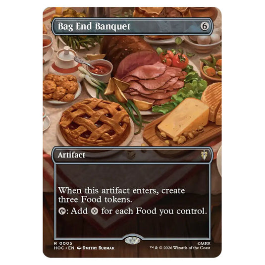Bag End Banquet 0005 card from the Magic The Gathering set The Hobbit Eternal