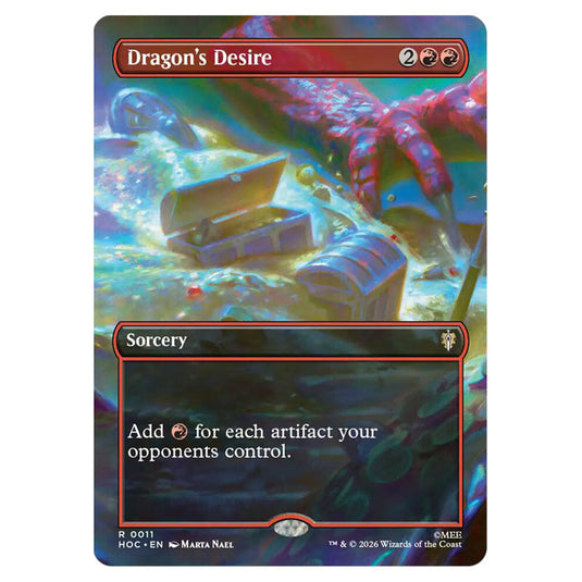 Dragon's Desire 0011 card from the Magic The Gathering set The Hobbit Eternal