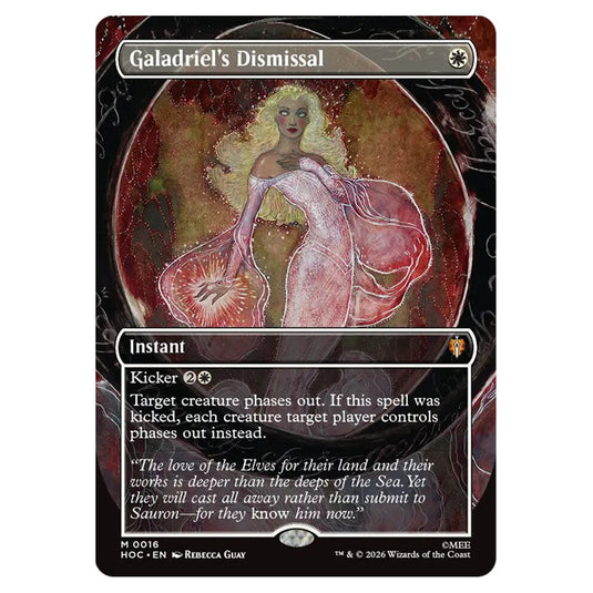 Galadriel's Dismissal 0016 card from the Magic The Gathering set The Hobbit Eternal