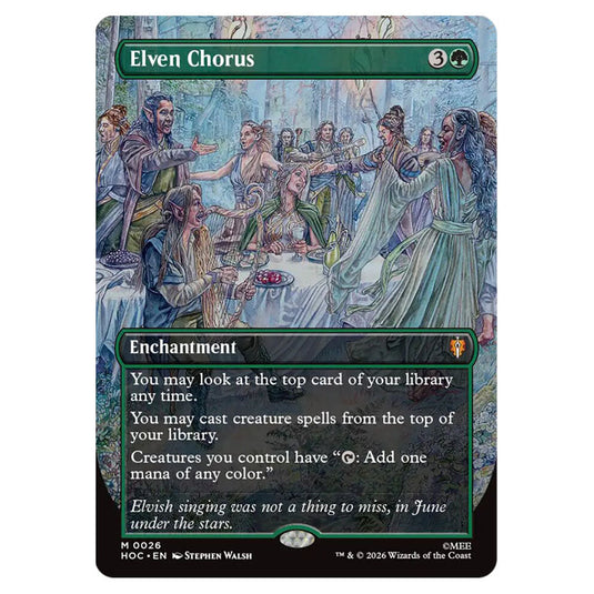 Elven Chorus 0026 card from the Magic The Gathering set The Hobbit Eternal