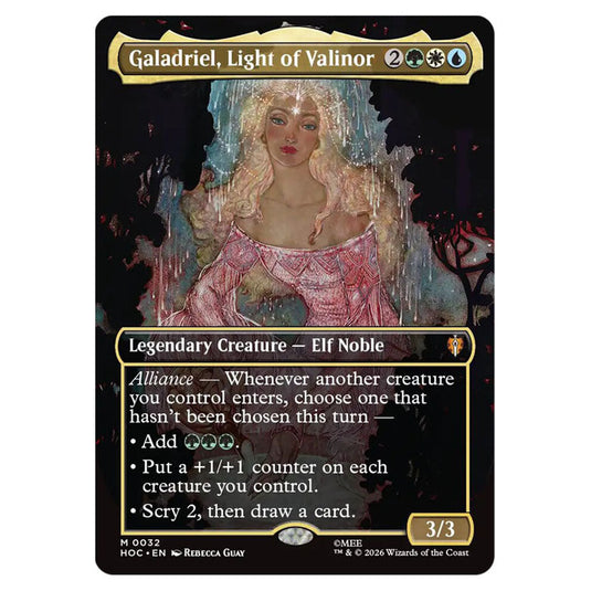 Galadriel, Light of Valinor 0032 card from the Magic The Gathering set The Hobbit Eternal