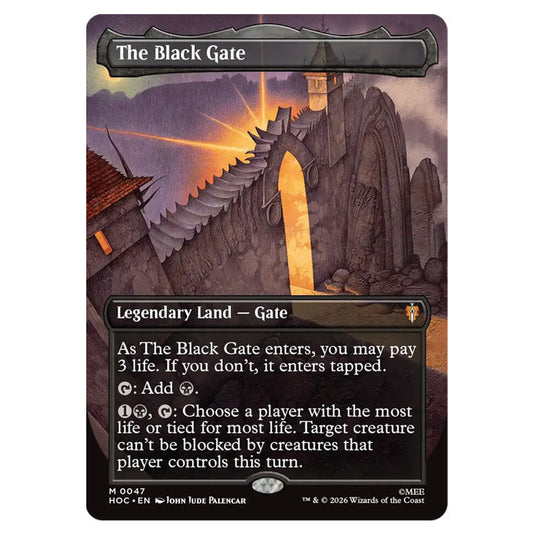 The Black Gate 0047 card from the Magic The Gathering set The Hobbit Eternal