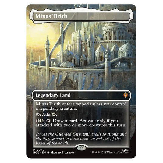 Minas Tirith 0049 card from the Magic The Gathering set The Hobbit Eternal