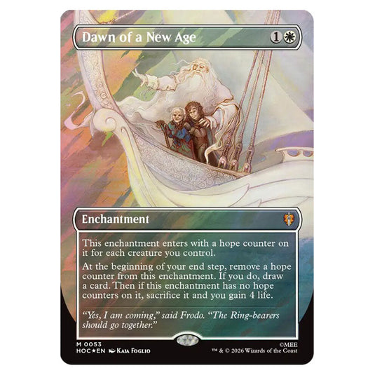 Dawn of a New Age 0053 card from the Magic The Gathering set The Hobbit Eternal