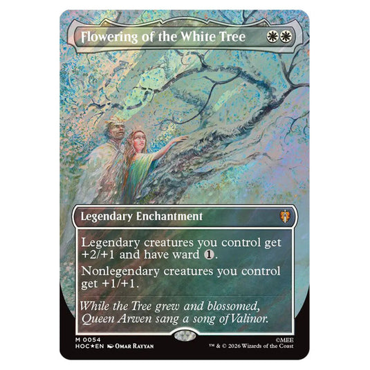 Flowering of the White Tree 0054 card from the Magic The Gathering set The Hobbit Eternal