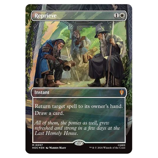 Reprieve 0057 card from the Magic The Gathering set The Hobbit Eternal