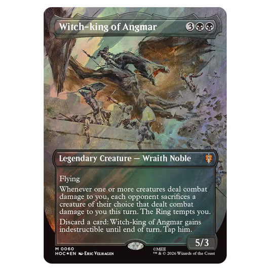 Witch-king of Angmar 0060 card from the Magic The Gathering set The Hobbit Eternal