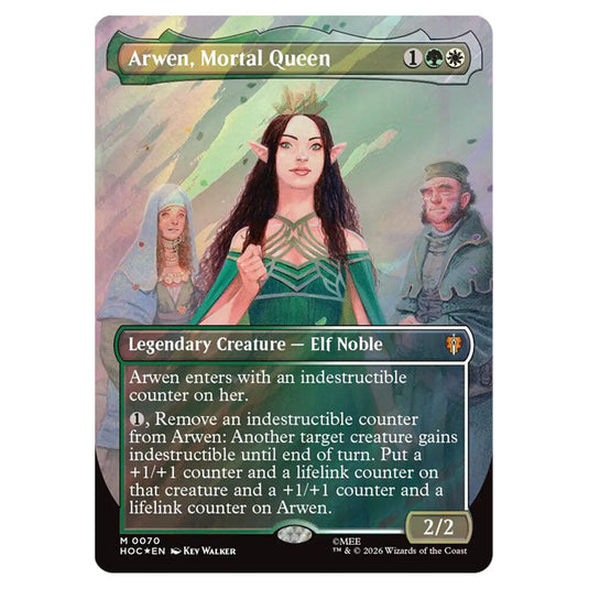 Arwen, Mortal Queen 0070 card from the Magic The Gathering set The Hobbit Eternal