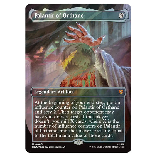 Palantír of Orthanc 0085 card from the Magic The Gathering set The Hobbit Eternal