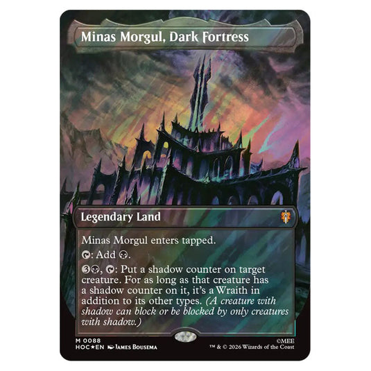 Minas Morgul, Dark Fortress 0088 card from the Magic The Gathering set The Hobbit Eternal