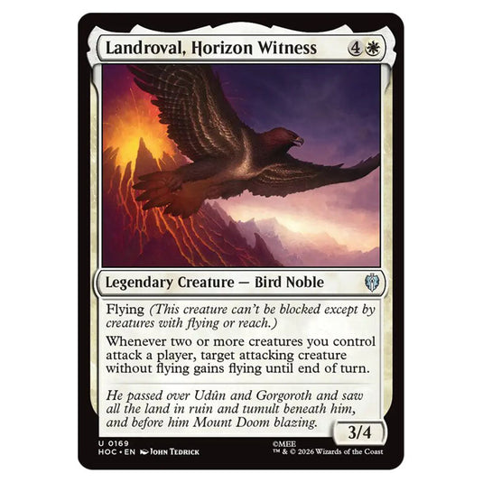 Landroval, Horizon Witness 0169 card from the Magic The Gathering set The Hobbit Eternal