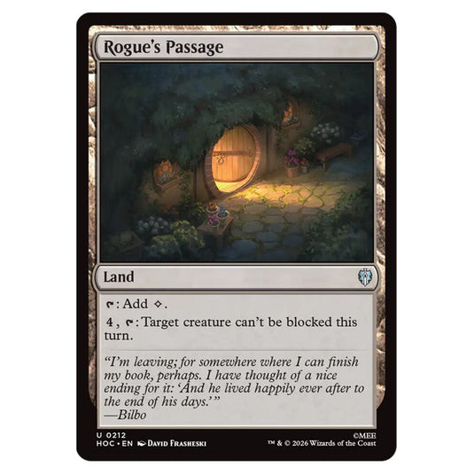 Rogue's Passage 0212 card from the Magic The Gathering set The Hobbit Eternal