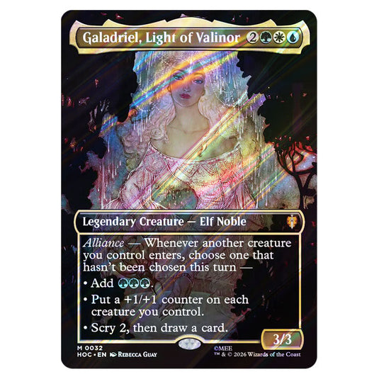 Galadriel, Light of Valinor 0032 card from the Magic The Gathering set The Hobbit Eternal
