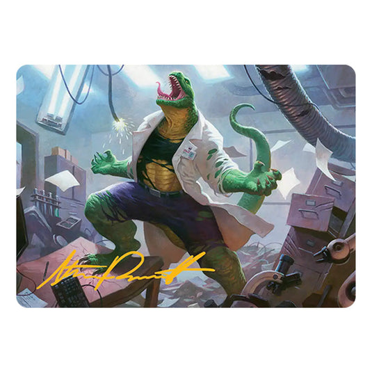 Lizard, Connors's Curse 18 card from the Magic The Gathering set Marvel's Spider-Man - Art Series