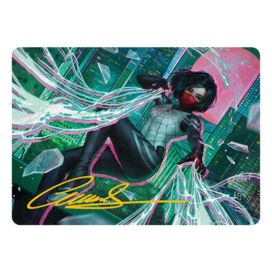 Silk, Web Weaver 29 card from the Magic The Gathering set Marvel's Spider-Man - Art Series