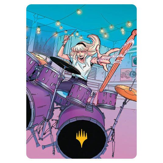 Gwen Stacy 34 card from the Magic The Gathering set Marvel's Spider-Man - Art Series