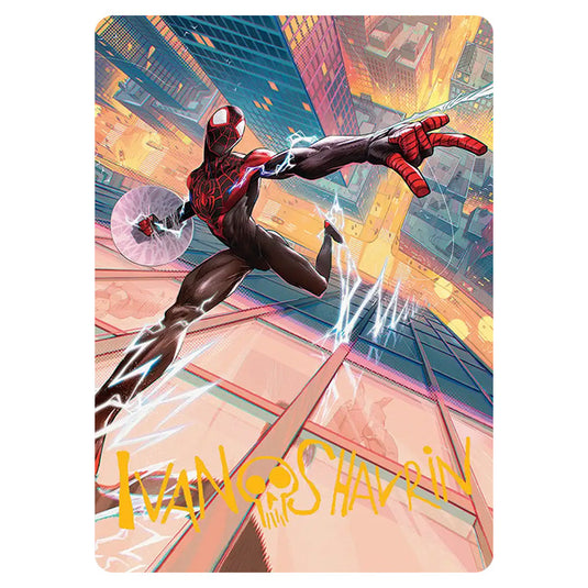 Ultimate Spider-Man 41 card from the Magic The Gathering set Marvel's Spider-Man - Art Series