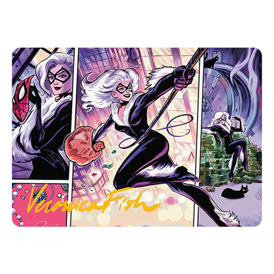 Black Cat, Cunning Thief 44 card from the Magic The Gathering set Marvel's Spider-Man - Art Series