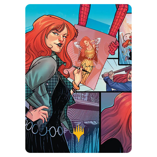 Mary Jane 50 card from the Magic The Gathering set Marvel's Spider-Man - Art Series
