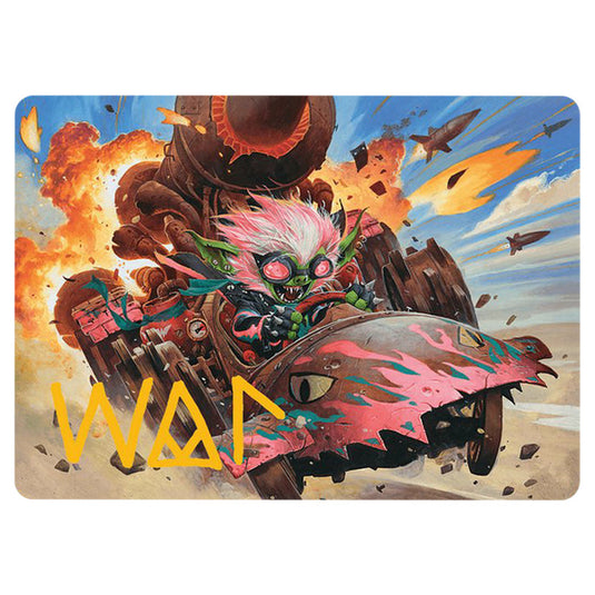 Redshift, Rocketeer Chief // Redshift, Rocketeer Chief 0013 card from the Magic The Gathering set Aetherdrift Art Series