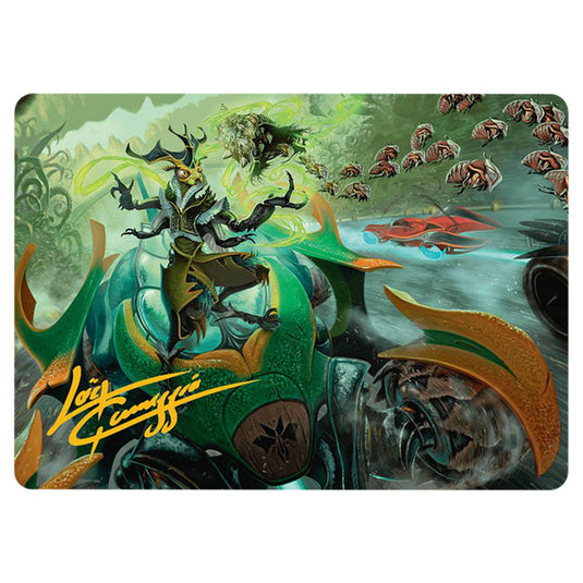 Aatchik, Emerald Radian // Aatchik, Emerald Radian 0015 card from the Magic The Gathering set Aetherdrift Art Series