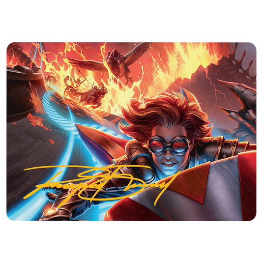 Outpace Oblivion // Outpace Oblivion 0024 card from the Magic The Gathering set Aetherdrift Art Series