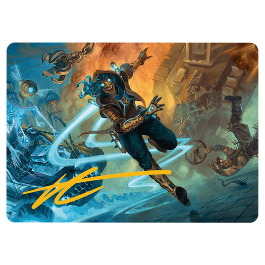 Sita Varma, Masked Racer // Sita Varma, Masked Racer 0026 card from the Magic The Gathering set Aetherdrift Art Series