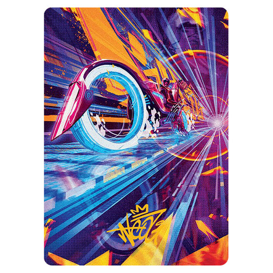 Spotcycle Scouter // Spotcycle Scouter 0037 card from the Magic The Gathering set Aetherdrift Art Series