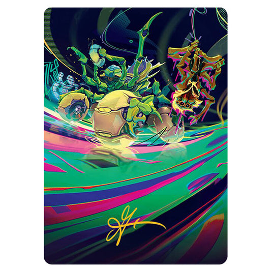 Thundering Broodwagon // Thundering Broodwagon 0048 card from the Magic The Gathering set Aetherdrift Art Series