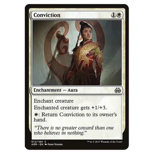 Conviction 012 card from the Magic The Gathering set Aether Revolt