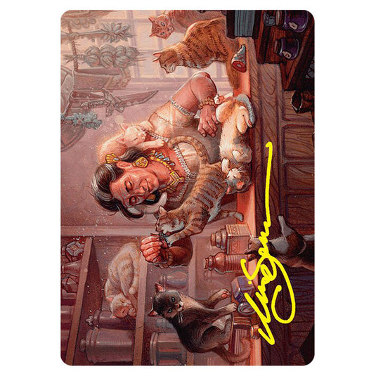 Cat Collector // Cat Collector 1 card from the Magic The Gathering set Foundations Art Series