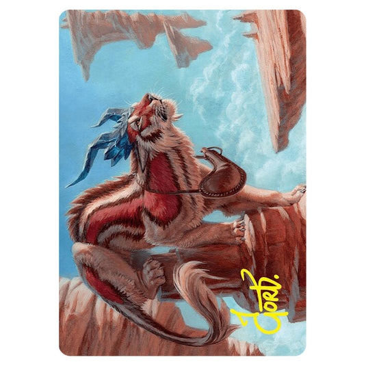 Felidar Savior // Felidar Savior 3 card from the Magic The Gathering set Foundations Art Series