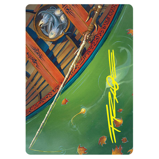 Fishing Pole // Fishing Pole 18 card from the Magic The Gathering set Foundations Art Series