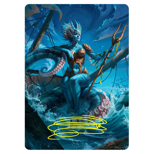Kiora, the Rising Tide // Kiora, the Rising Tide 30 card from the Magic The Gathering set Foundations Art Series