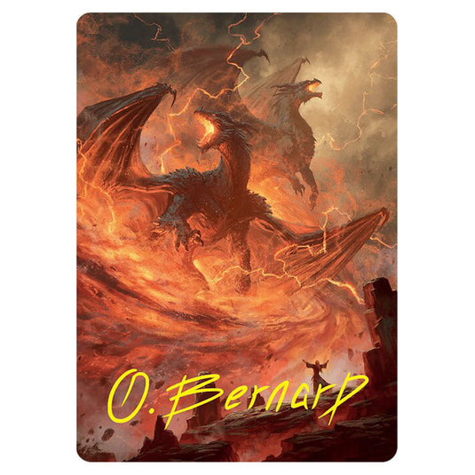 Rite of the Dragoncaller // Rite of the Dragoncaller 38 card from the Magic The Gathering set Foundations Art Series