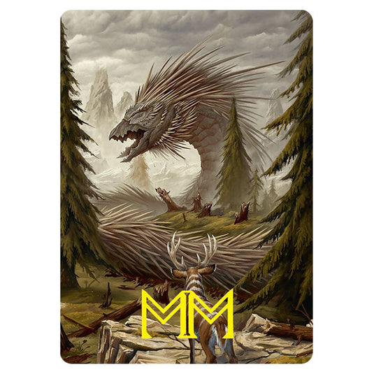 Quilled Greatwurm // Quilled Greatwurm 44 card from the Magic The Gathering set Foundations Art Series