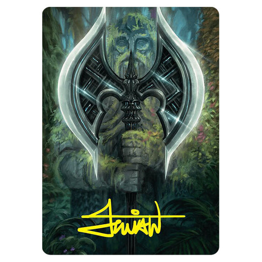 Leyline Axe // Leyline Axe 49 card from the Magic The Gathering set Foundations Art Series