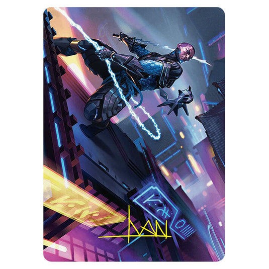 Kaito, Cunning Infiltrator // Kaito, Cunning Infiltrator 51 card from the Magic The Gathering set Foundations Art Series