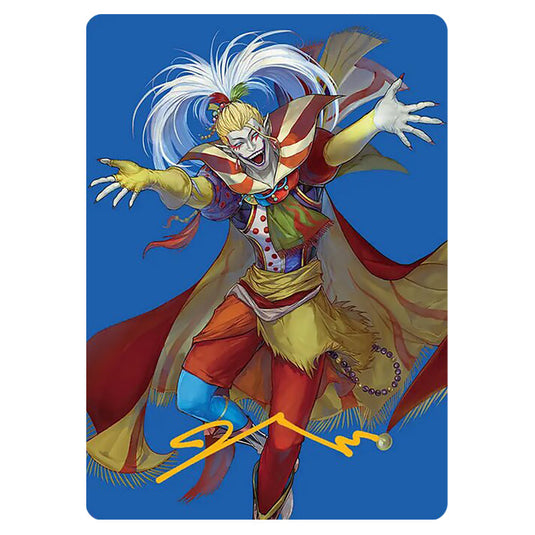 Kefka, Court Mage 0046 card from the Magic The Gathering set Universes Beyond - Final Fantasy - Art Series