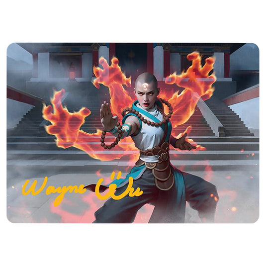 Flamehold Grappler 0024 card from the Magic The Gathering set Tarkir: Dragonstorm Art Series